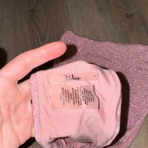LuLus - Pink One-Shoulder Bikini Set - Picture 3 of 5